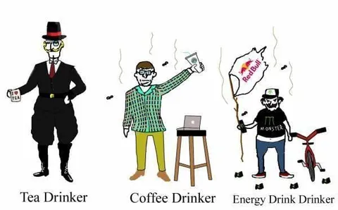 Tea Coffee Energy Drinkers