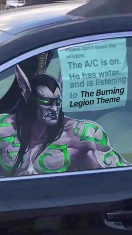 Illidan Enjoys the Burning Legion Theme