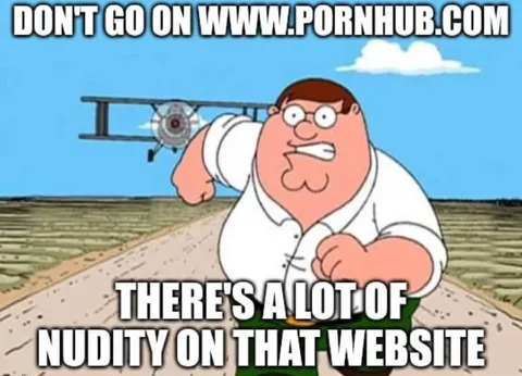 Peter Griffin Warns About Pornhub