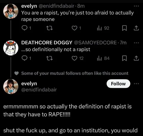 Definition of a Rapist Argument