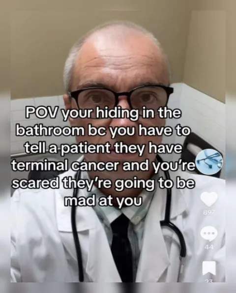 Doctor Hiding From Bad News