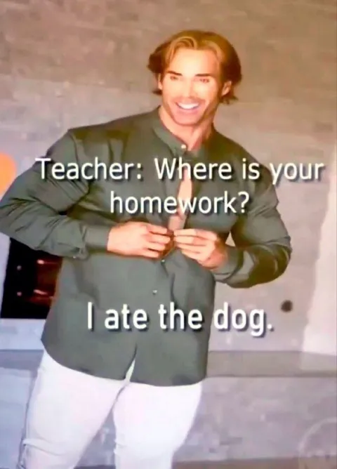 I Ate the Dog Homework Excuse