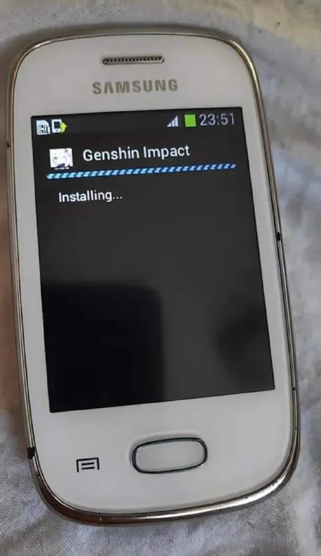 Genshin Impact Installing on Samsung