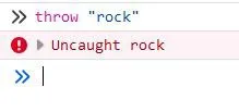 Uncaught Rock Error