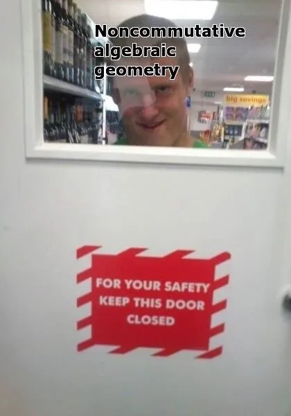Noncommutative Algebraic Geometry Door