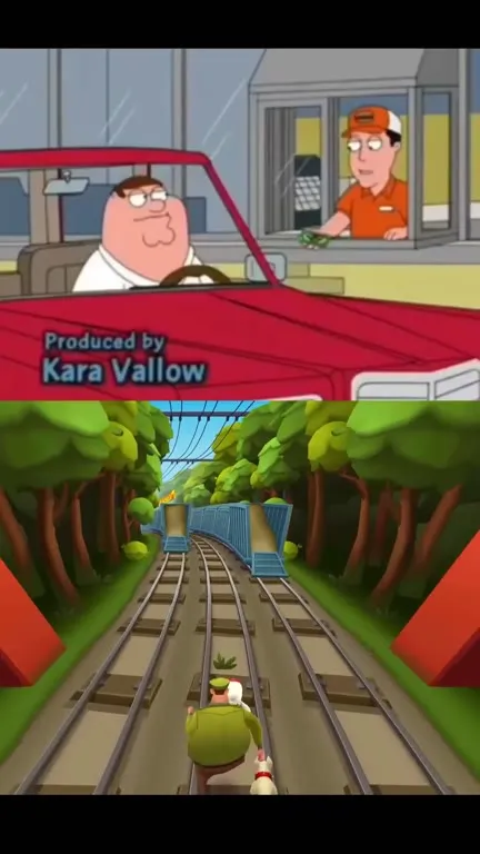 Peter Griffin Plays Subway Surfers
