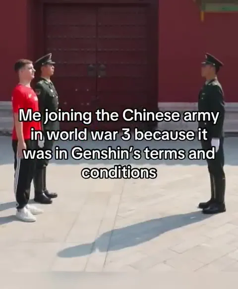 Joining the Chinese Army for Genshin