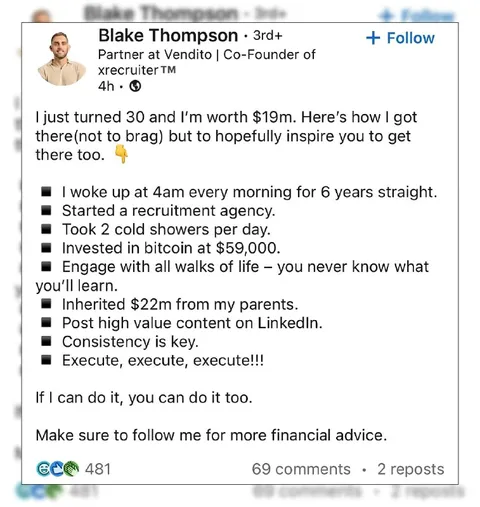 Inherited Wealth LinkedIn Advice
