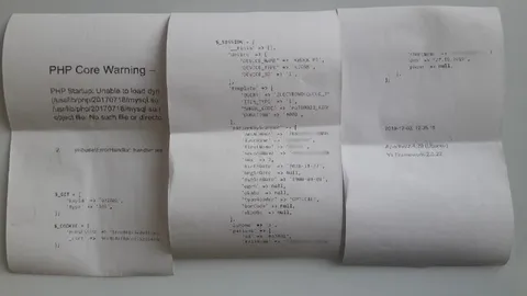 PHP Error Printed on Receipt