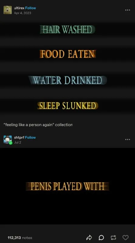 Hair Washed Food Eaten