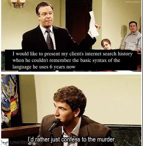 Confess Murder Instead of Explaining Code