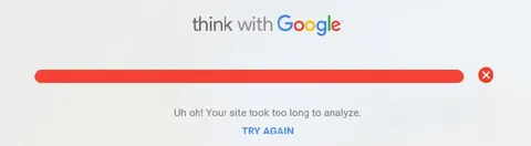Google Site Analysis Error