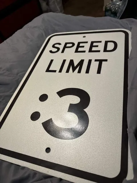 Speed Limit 3 Sign