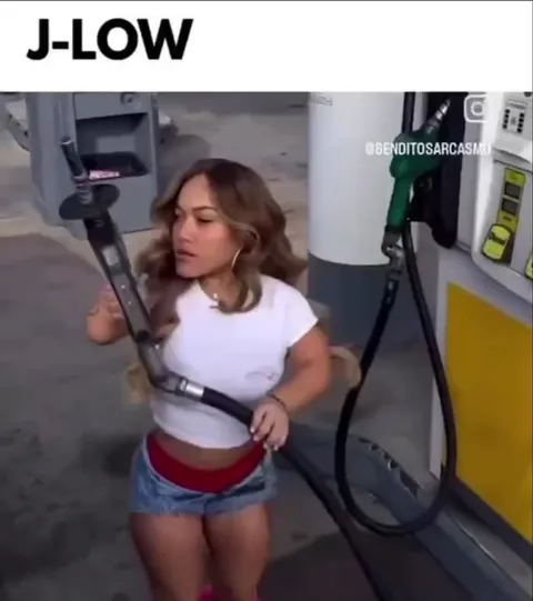 J-Low at the Gas Pump