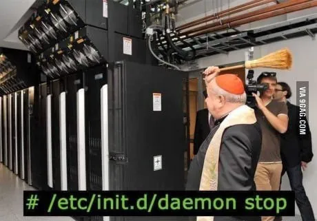Daemon Stop at the Server Rack
