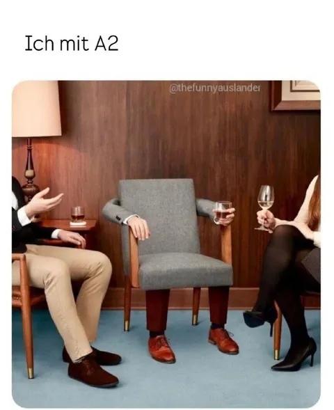 Ich mit A2 im Gespräch