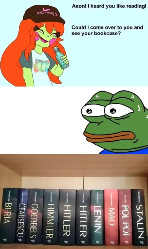Pepe's Horrifying Bookcase
