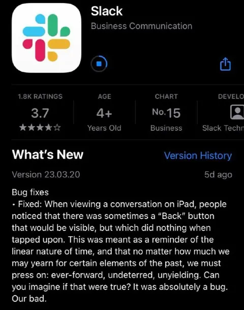 Slack Bug Fixes Linear Time