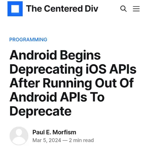 Android Runs Out of APIs