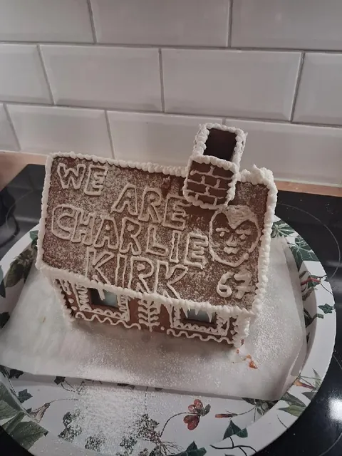 We Are Charlie Kirk Gingerbread House
