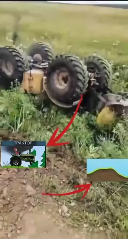 Перевёрнутый трактор в Hill Climb Racing