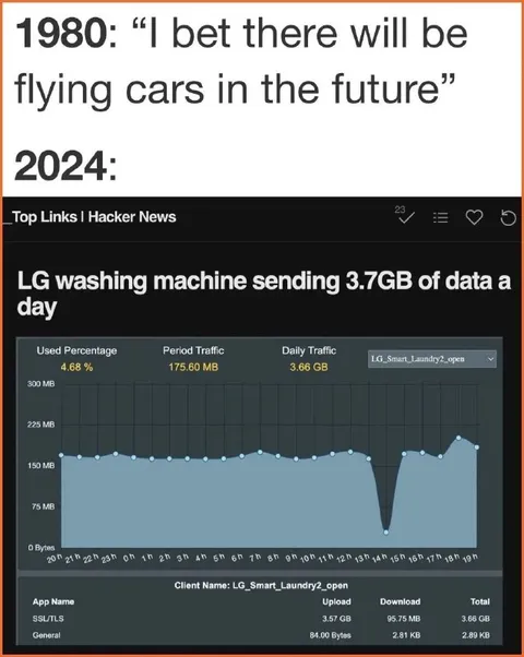 Flying Cars Versus Smart Washing Machines
