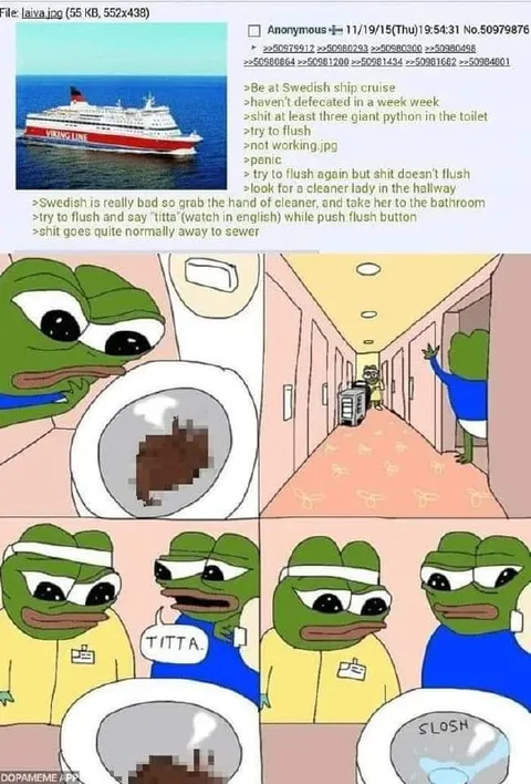 Swedish Cruise Toilet Disaster