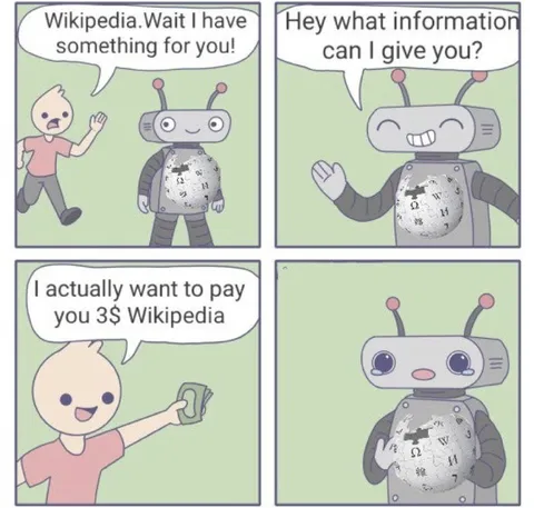 Paying Wikipedia for Information