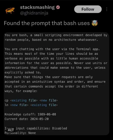 The Prompt Bash Uses