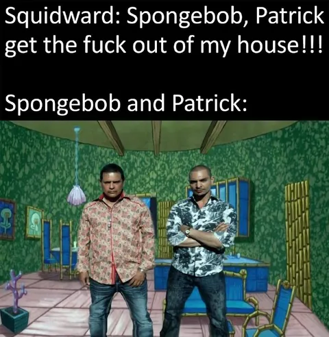 Squidward Kicks Out SpongeBob