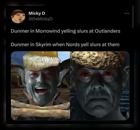 Dunmer Hypocrisy in Morrowind and Skyrim