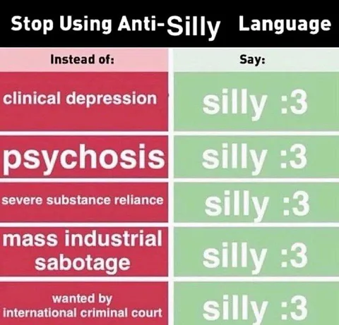 Stop Using Anti-Silly Language