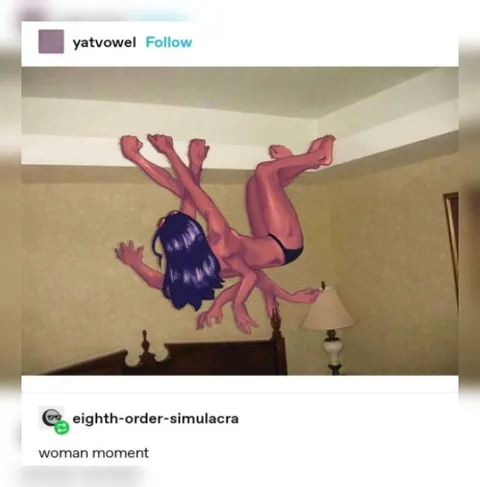 Woman Moment Falling