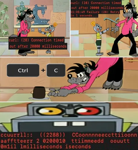 Wolf Copies the Failed Connection