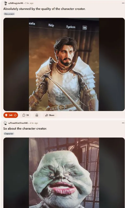Character Creator Quality Comparison