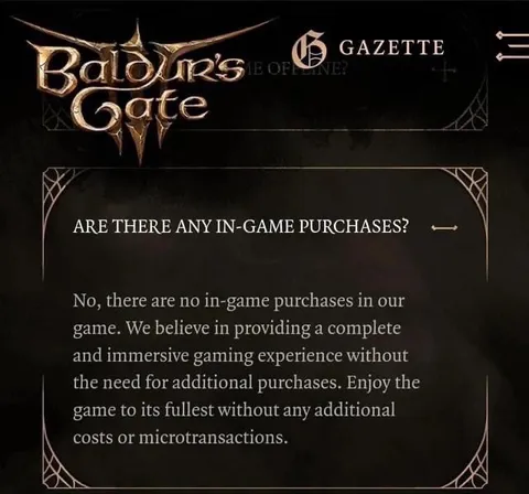 No In-Game Purchases