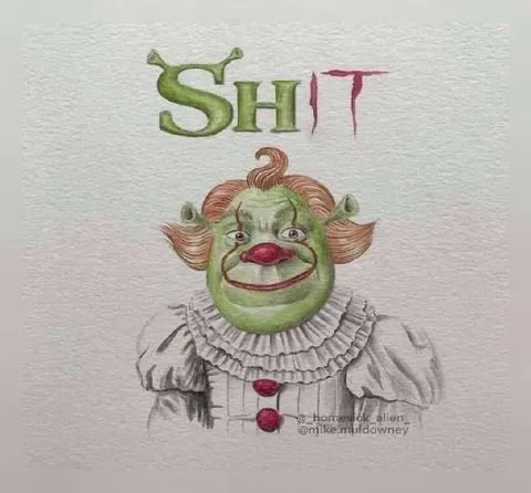 Shit Clown Drawing
