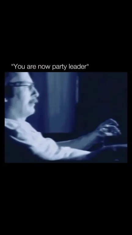 You are now party leader