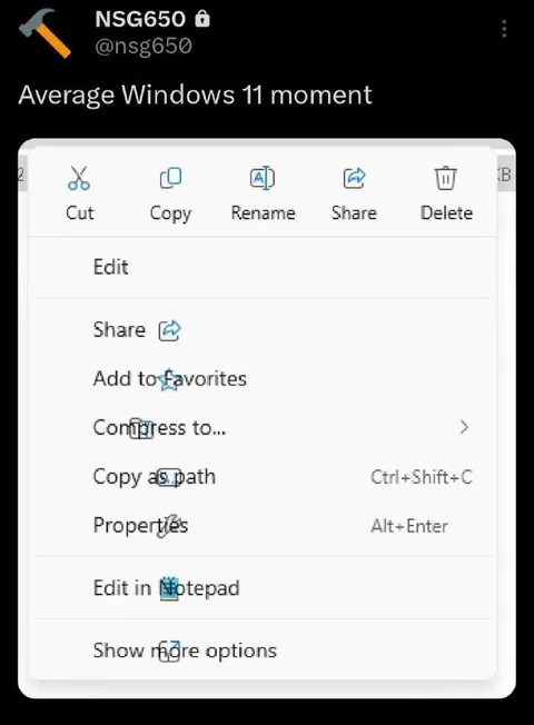 Average Windows 11 Moment