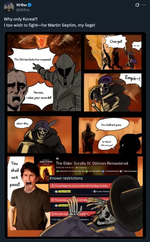 Fight for Martin Septim in Korea