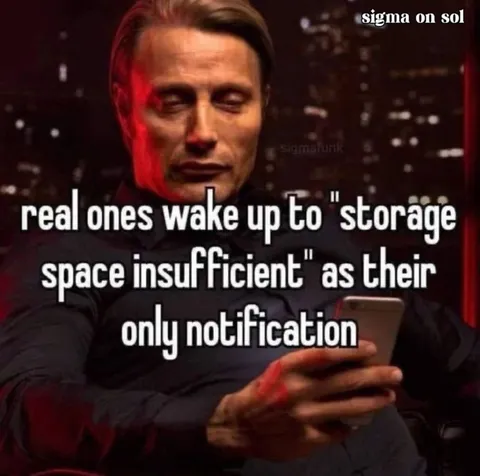 Storage Space Insufficient Notification