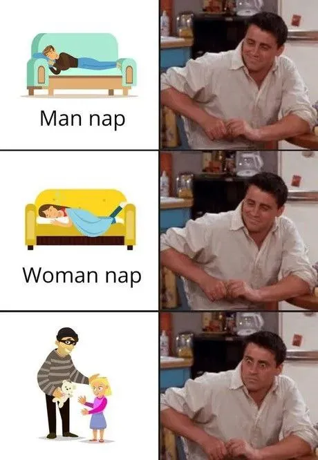 Man Nap Woman Nap Suspicion