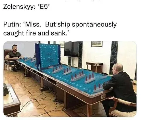 Zelenskyy Beats Putin at Battleship