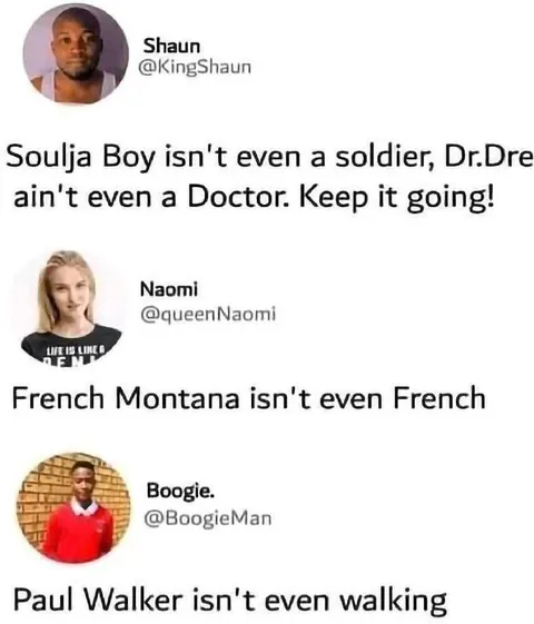 Names That Don't Match