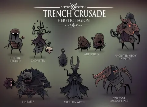 Trench Crusade Hollow Knight Characters