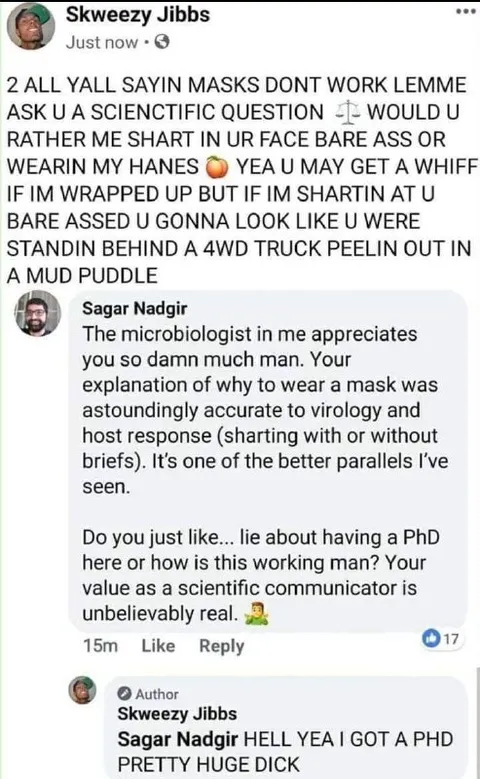 Masks Don't Work, Bare Ass