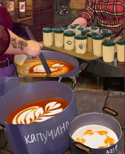 Капучино размером с кастрюлю
