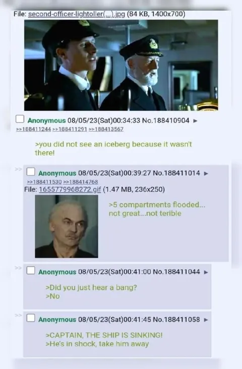 Captain Denies the Sinking Ship