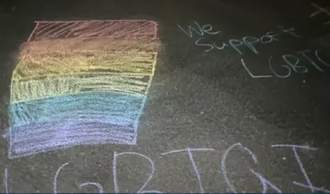 We Support LGBTQ+ Biden Chalk