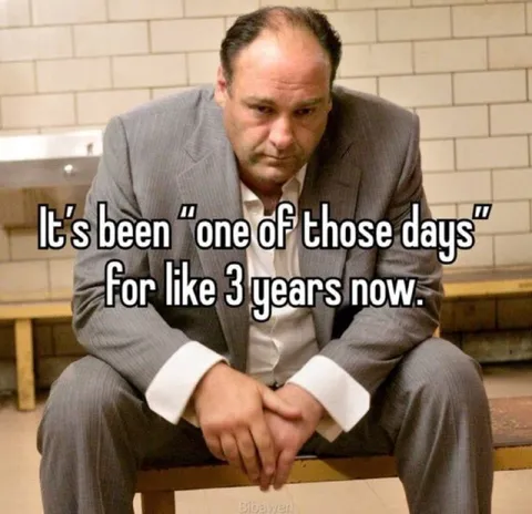One of Those Days for Three Years